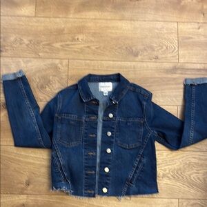 Classic Blue Jean Jacket with Cropped Design